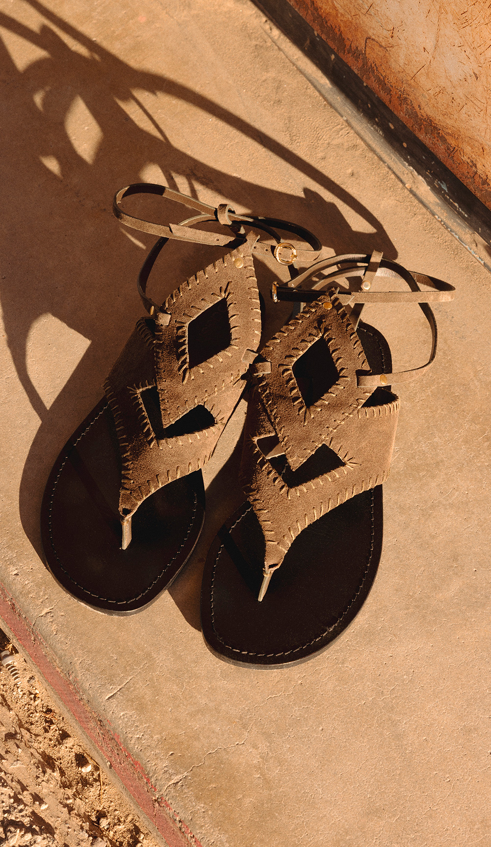 Khaki sandals